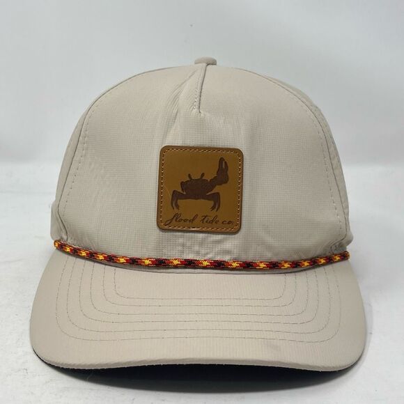 Flood Tide Co. Other - Flood Tide Co. Crab Patch Baseball Hat Snapback Adjustable Cap Rope Beige Mens